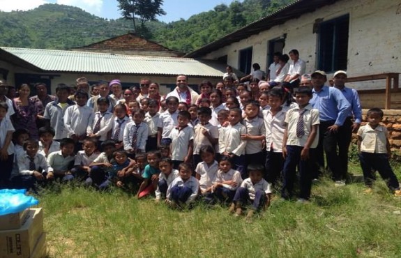 Computer donation to rural school in Myagdi district