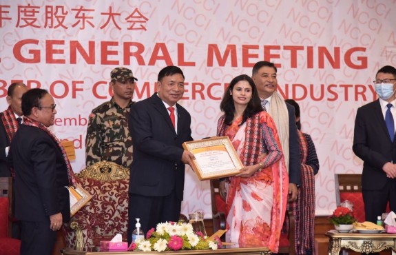 Felicitation by Vice President of Nepal